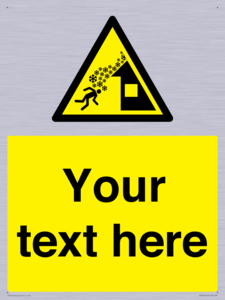 Custom warning roof avalanche